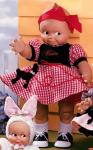 Effanbee - Kewpie - Black & Red Check Poodle Skirt - кукла